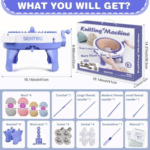 SENTRO Knitting Machine 48 Needles(VAT Incl. + Free Shipping) - Image 2